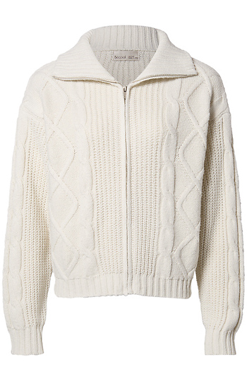 Cable Knit Sweater Slide 1