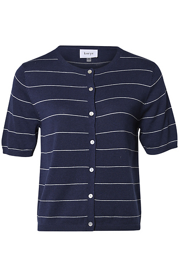 Striped Short Sleeve Top Slide 1