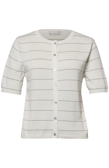 Striped Short Sleeve Top Slide 1