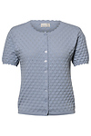 Button Front Short Sleeve Top