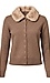 Faux Fur Collared Cardigan Thumb 1