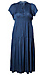 Smocked Split Neck Dress Thumb 1