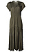Smocked Split Neck Dress Thumb 1