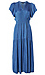 Smocked Split Neck Dress Thumb 1