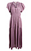 Smocked Split Neck Dress Thumb 1