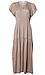 Smocked Split Neck Dress Thumb 1