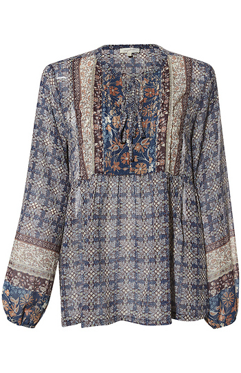 Mystree Peplum Blouse Slide 1