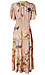 Floral Split Neck Smock Dress Thumb 2