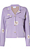 Flower Print Collared Cardigan Thumb 1