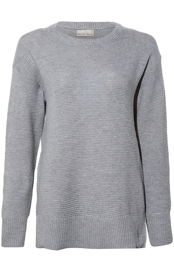Oversized Side-Slits Sweater Slide 1