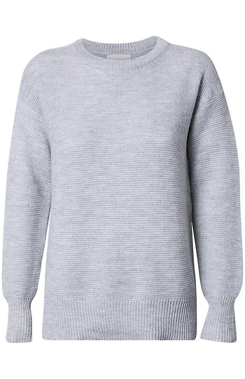 Oversized Side-Slits Sweater Slide 1
