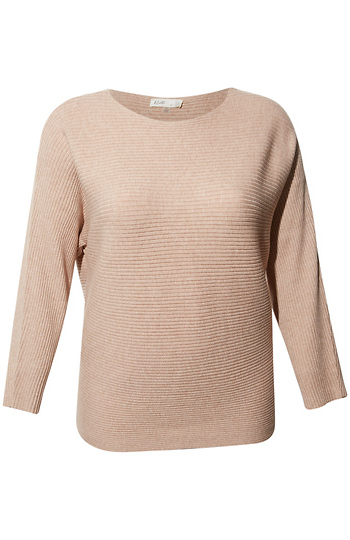 Ottoman Ribbed Boatneck Sweater Slide 1
