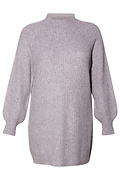 Ribbed Long Sleeve Mock Neck Sweater Dress
