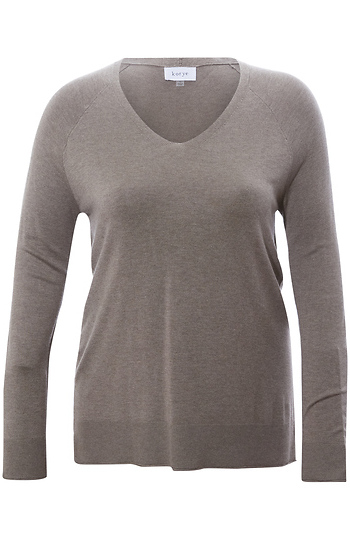 V Neck Sweater Top Slide 1
