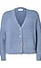 Ribbed Fuzzy Cardigan Thumb 1