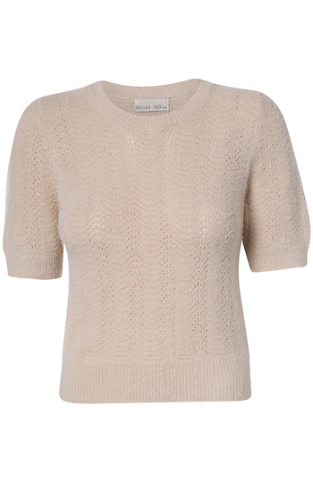 Textured Short Sleeve Top Slide 1