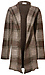 Plaid Knit Coat Thumb 1