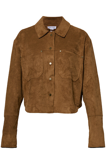 Suede Shacket Slide 1