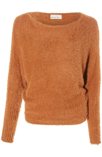 Fuzzy Boatneck Sweater Slide 1