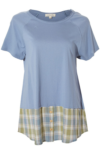 Short Sleeve Washed Top Slide 1