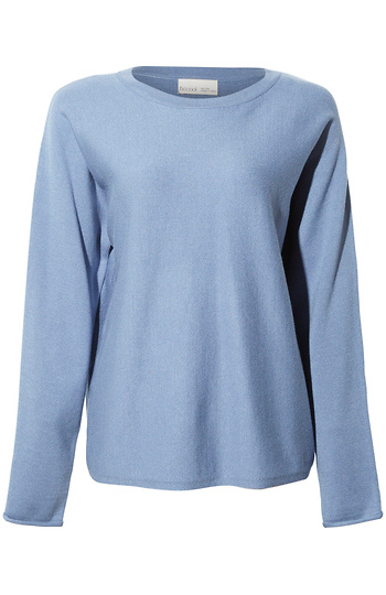 Long Rolled Hem Sleeve Pullover Slide 1
