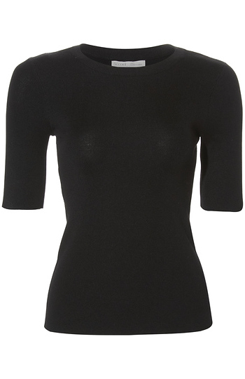 Ribbed 3/4 Sleeve Top Slide 1