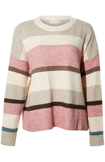Striped Crew Neck Sweater Slide 1
