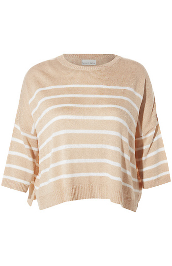 3/4 Striped Pullover Slide 1