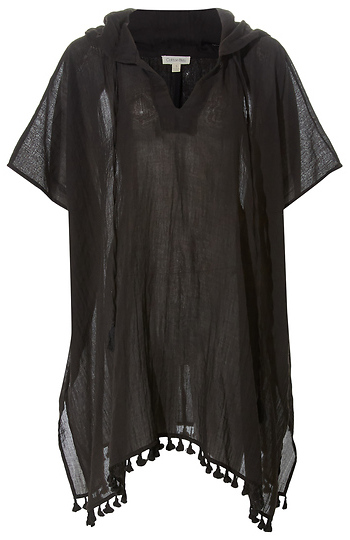 Vintage Hooded Poncho Slide 1