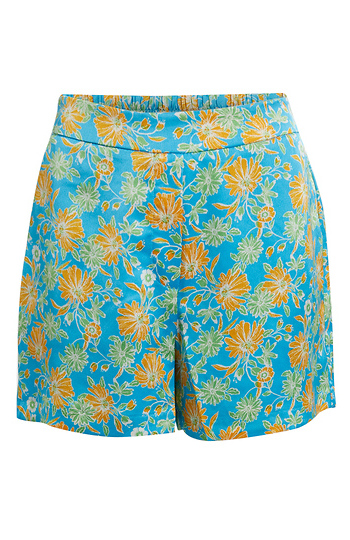 Skies Are Blue Floral Shorts Slide 1