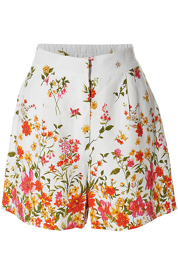 Floral Border Shorts Slide 1