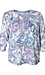Tribal 3/4 Sleeve Printed Top Thumb 1