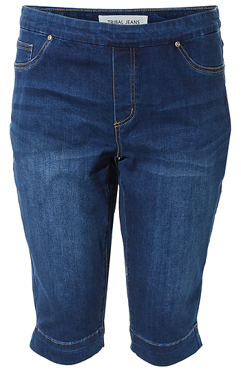 Tribal High Rise Pull On Capris Slide 1