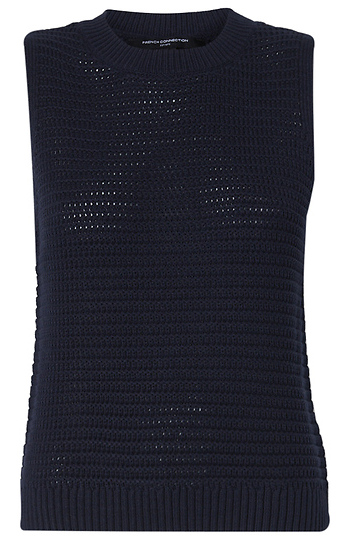French Connection Open Knit Vest Slide 1