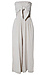 Smocked Tie Front Jumpsuit Thumb 1