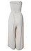 Smocked Tie Front Jumpsuit Thumb 2
