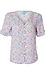 Button Up V-Neck Blouse Thumb 1