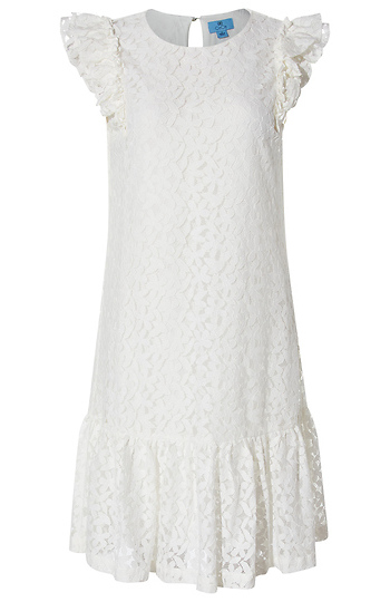 Lace Ruffle Dress Slide 1