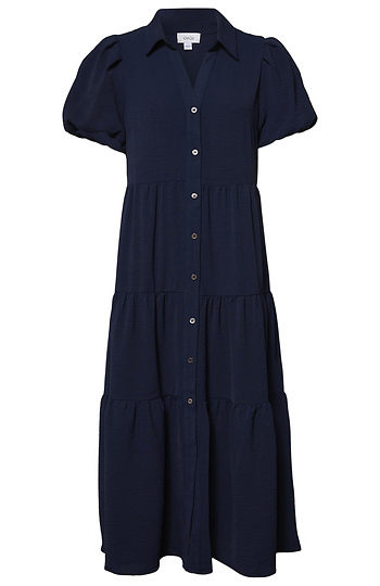 Maxi Tiered Shirt Dress Slide 1