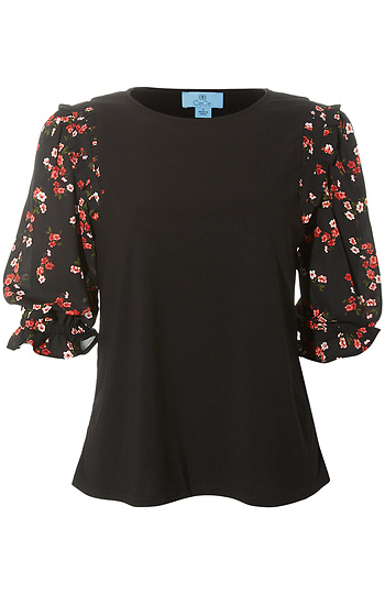 Ruffle Trim Top Slide 1