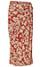 Floral Wrap Midi Skirt Thumb 1