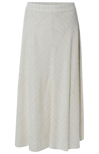 Chevron Print Midi Skirt Slide 1
