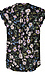 Split Neck Flutter Sleeve Top Thumb 2