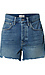 High Rise Fray Hem Shorts Thumb 1