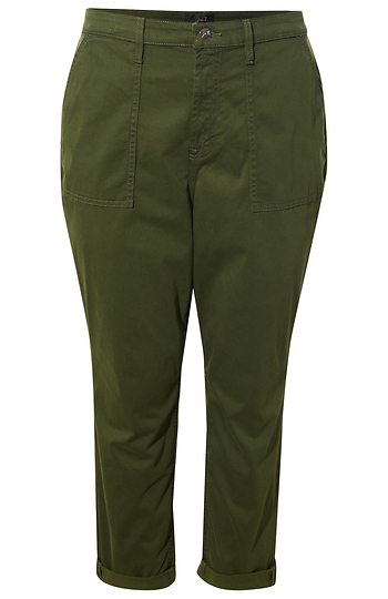 Straight Leg Cropped Pants Slide 1