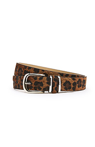 Dark Brown Cheetah Belt Slide 1