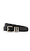 Black Belt with Silver Square Buckle & 3 Loops Thumb 1