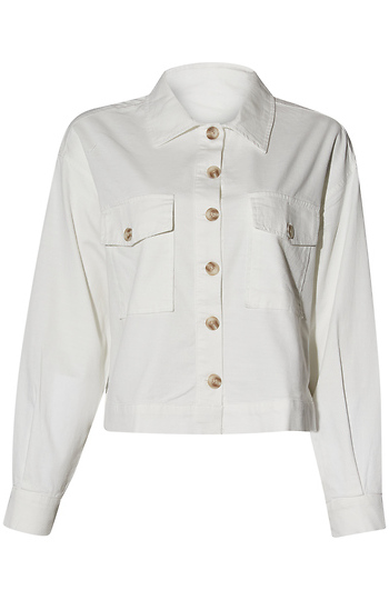 Button Crop Jacket Slide 1