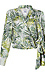 Tropical Leaf Wrap Top Thumb 1