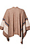 Stripe Edge Open Front Poncho Sweater Thumb 2